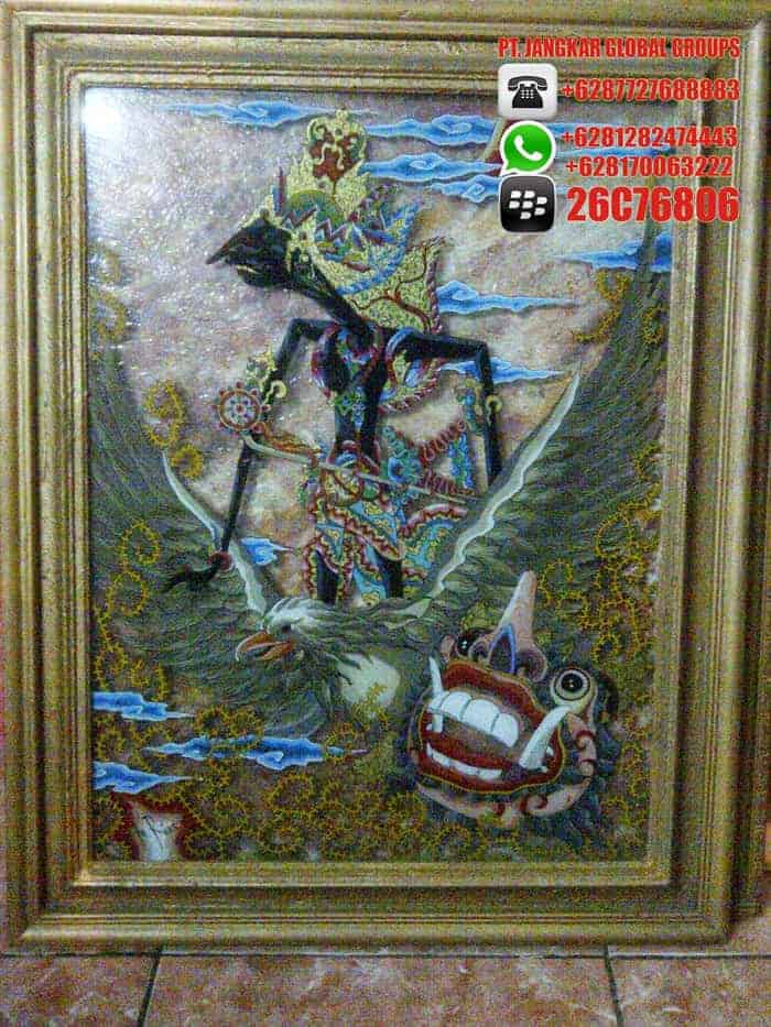 lukisan kaca wayang indramayu