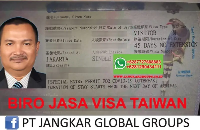 BIRO JASA VISA TAIWAN 