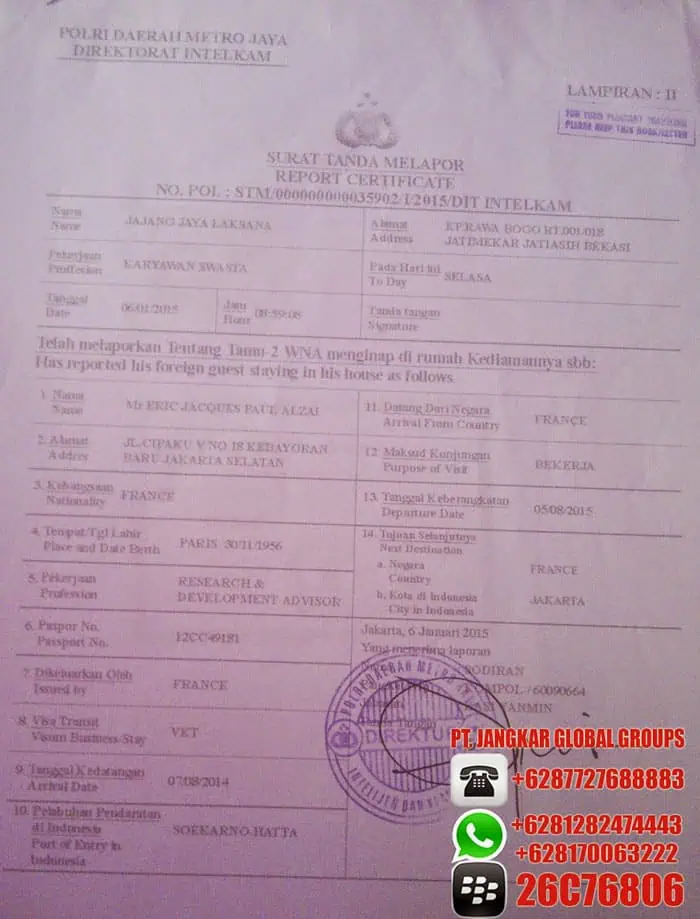 stm surat tanda melapor report certificate