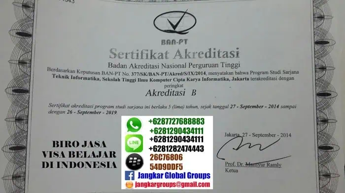 biro jasa visa belajar