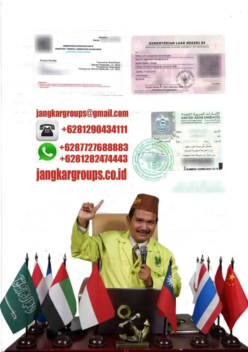 Contoh Legalisir Kedutaan UAE