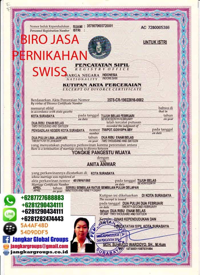 legalisir-kutipan-akte-cerai, PERSYARATAN NIKAH DI SWISS