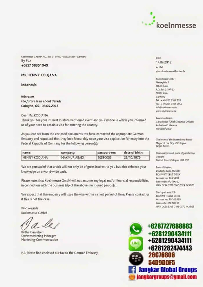 invaiting letter german jasa buat visa jerman