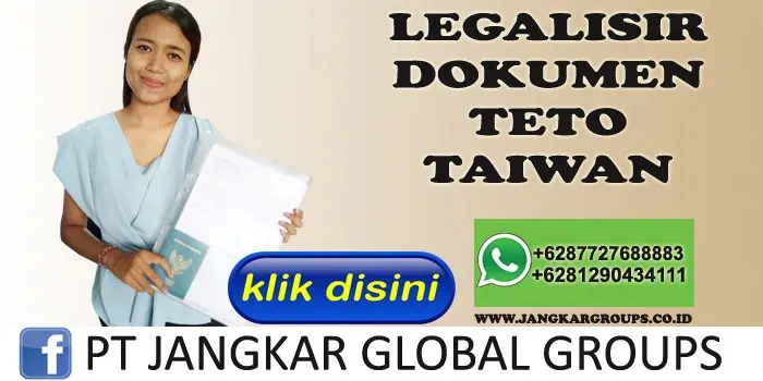 legalisir dokumen teto taiwan