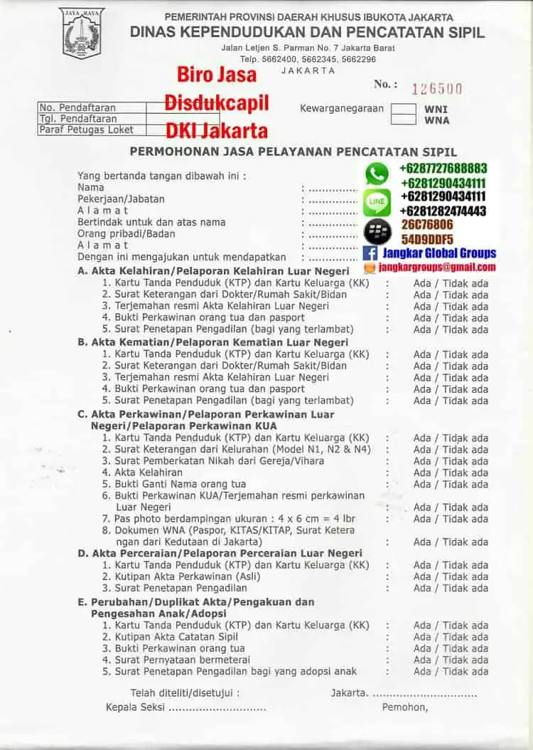 pelayanan jasa disduk capil