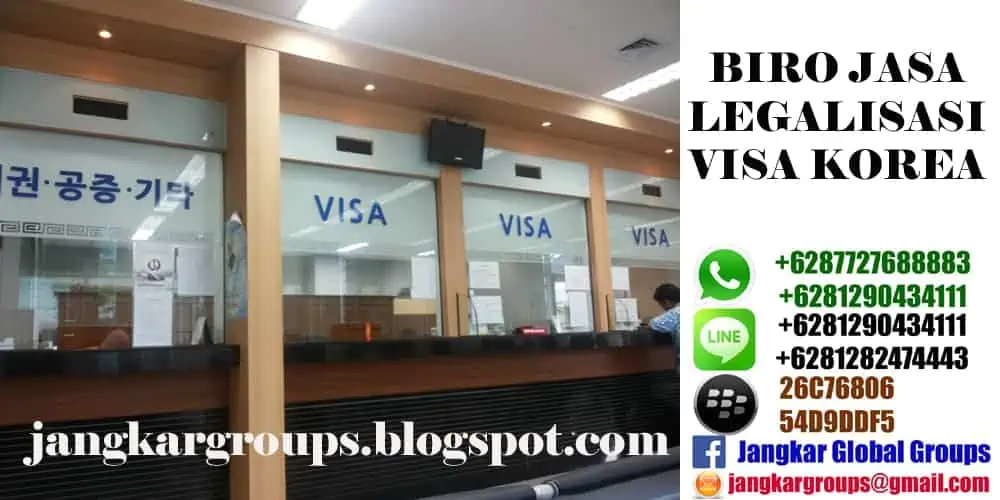 biro jasa visa korea, Legalisasi Dokumen Di Kedutaan Korea