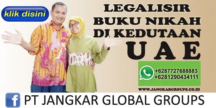 legalisir buku nikah di kedutaan uae