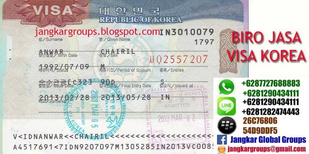 VISA TURIS KOREA