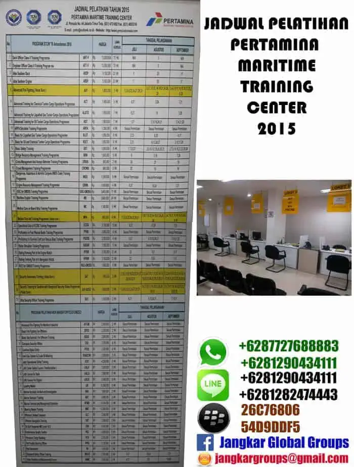 jadwal pelatihan pelaut