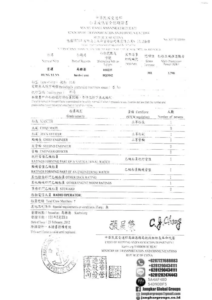 Persyaratan Visa Pelaut Ke Taiwan