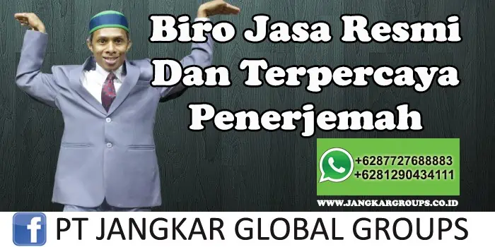 Biro Jasa Resmi Dan Terpercaya Penerjemah