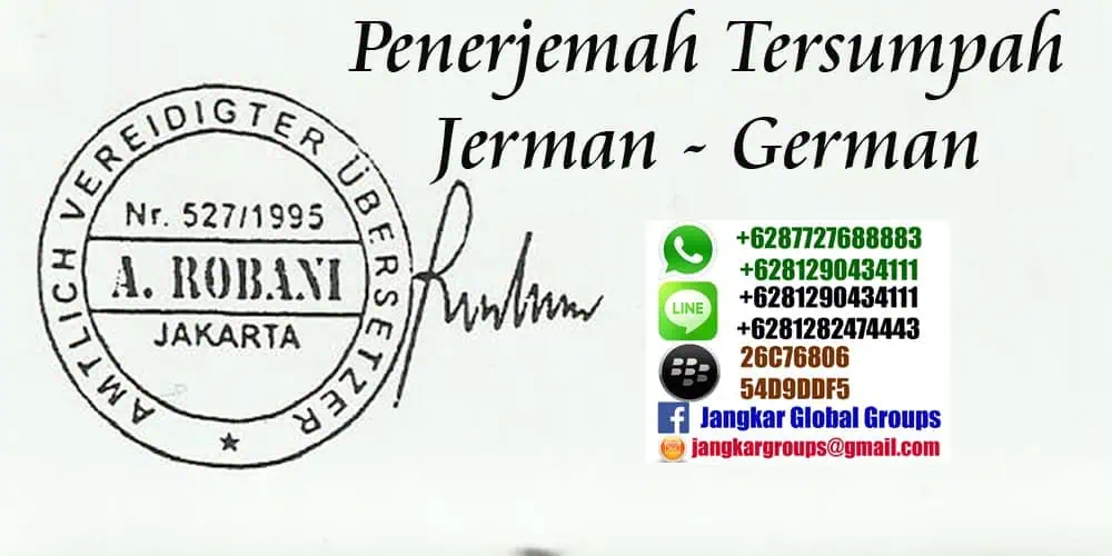 penerjemah jerman tersumpah