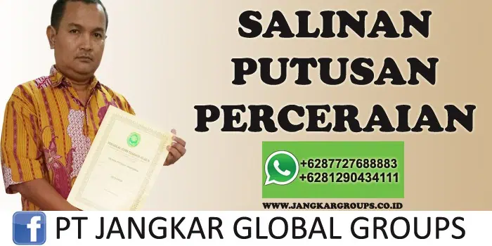 salinan putusan cerai