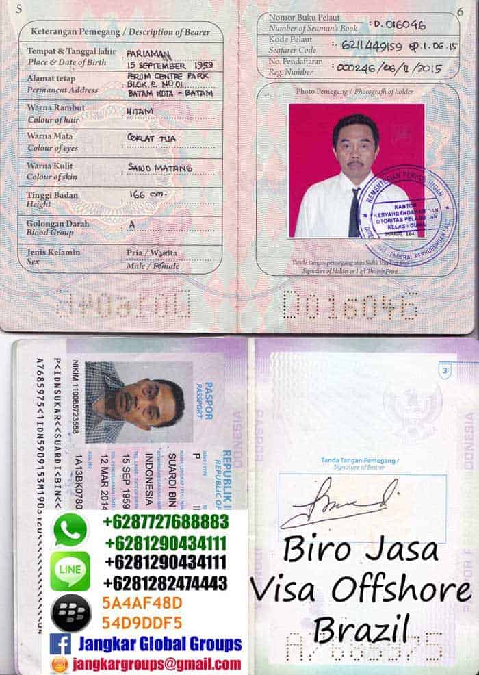 paspor-buku-laut-suardi-sukar, VISA KERJA BRAZIL, VISA KERJA BRAZIL