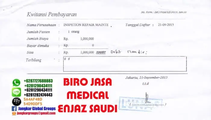 biaya-medical-saudi Enjaz Medical Saudi