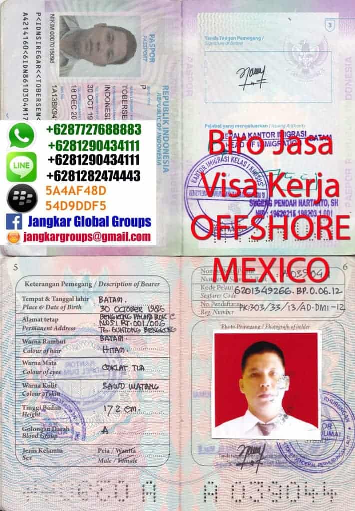 visa kerja offshore mexico