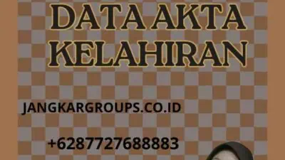 PERUBAHAN DATA AKTA KELAHIRAN