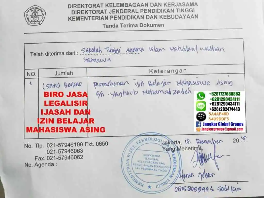 visa belajar di indonesia,Izin Belajar Mahasiswa Iran