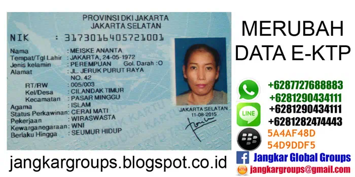 Merubah data status perkawinan e ktp