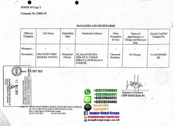 persyaratan demand letter malaysia