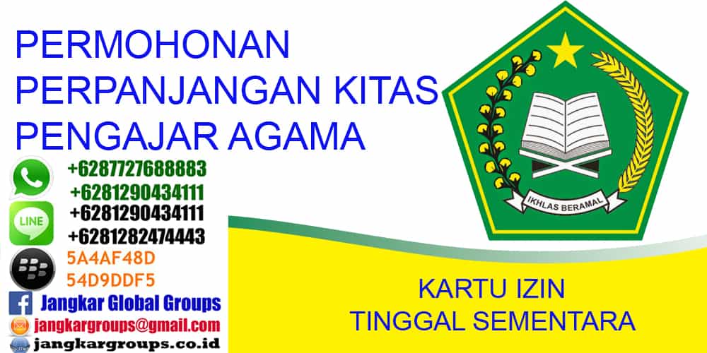 perpanjang kitas pengajar agama