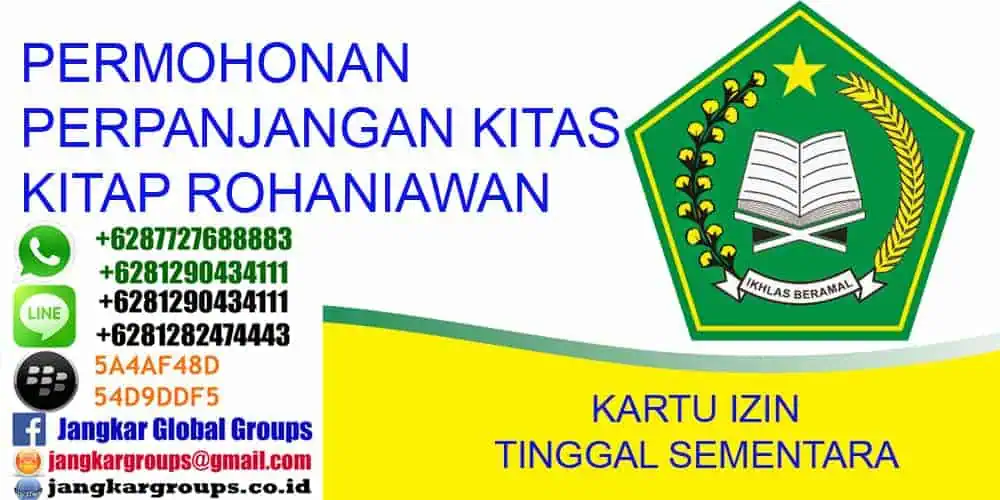 perpanjang kitas rohaniawan