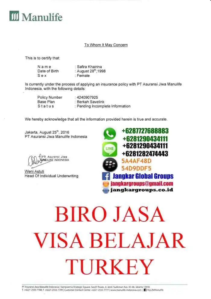 asuransi-turki,VISA BELAJAR BAHASA KE TURKI