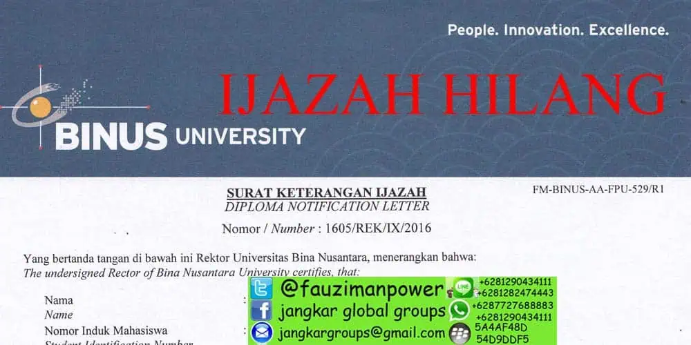 persyaratan legalisir ijazah hilang