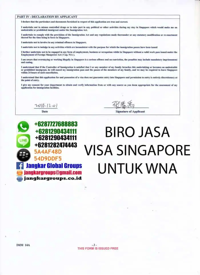 VISA SINGAPORE UNTUK WARGA CHINA