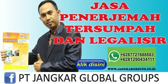 JASA PENERJEMAH TERSUMPAH DAN LEGALISIR