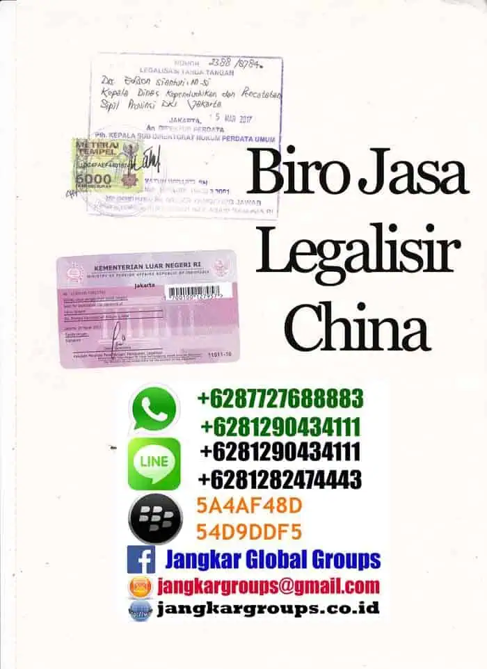 jasa legalisir akta kematian di kedutaan china