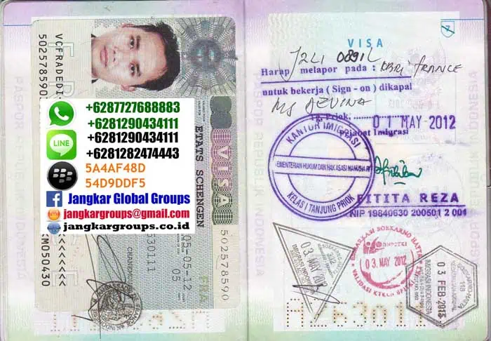 visa italy transit untuk pelaut VISA PERANCIS