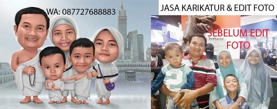 JASA EDIT FOTO KARIKATUR Master Digital Photo Studio