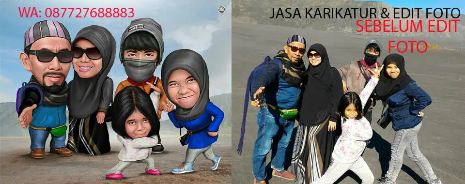 JASA EDIT FOTO KARIKATUR karikatur pariwisata