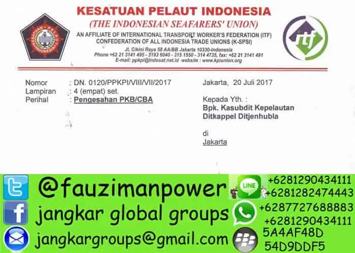 persyaratan cba atau pkb untuk siuppak