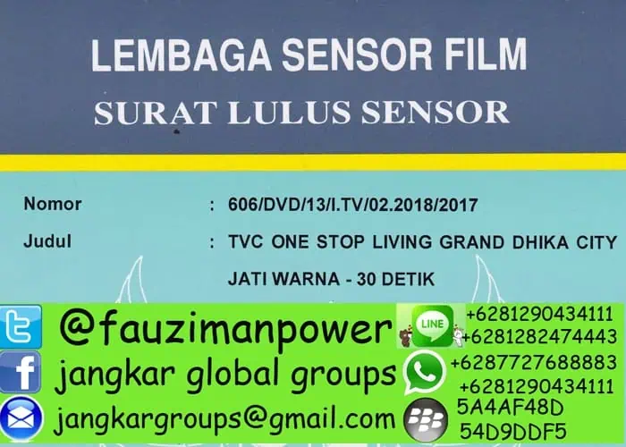 persyaratan lulus sensor film