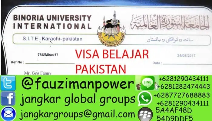 persyaratan visa belajar ke pakistan