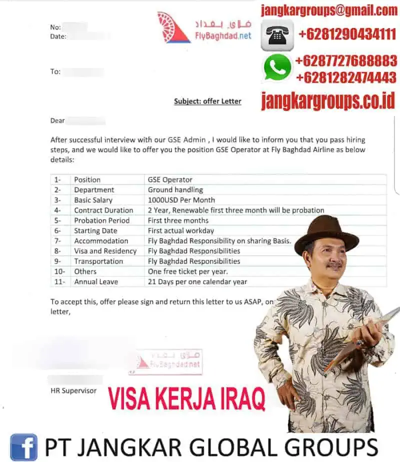 VISA KERJA IRAQ