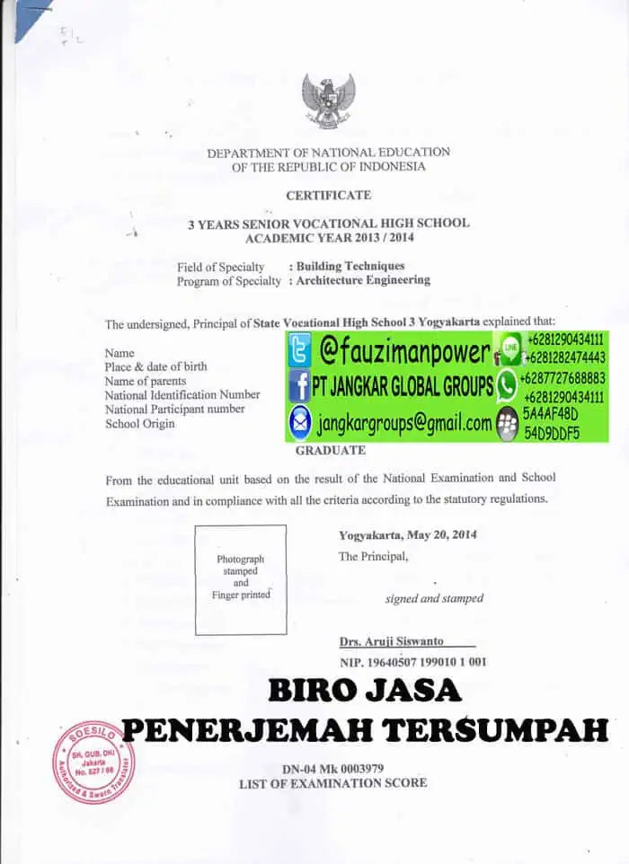 jasa urus legalisir ijazah dikdasmen kemdikbud