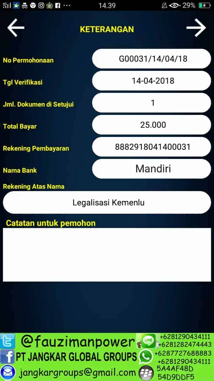 keterangan legalisasi kemenlu