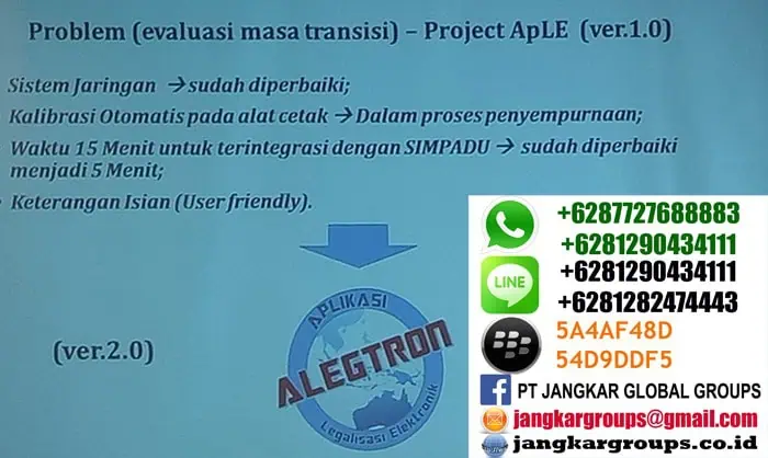 problem selama masa transisi legalisir online