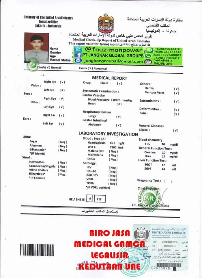 attest medical check-up