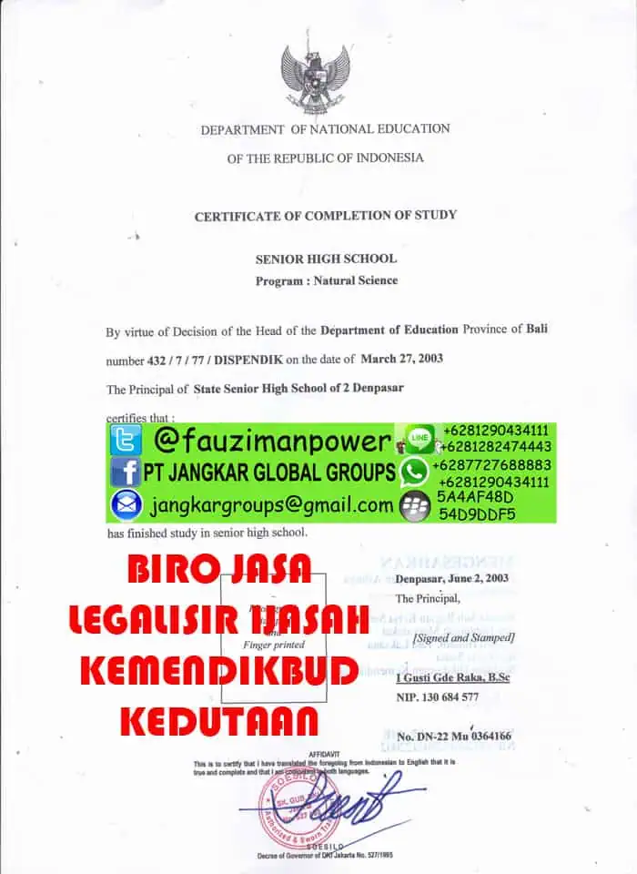 legalisir ijazah di kemendikbud