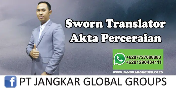 PENERJEMAH TERSUMPAH SWORN TRANSLATOR