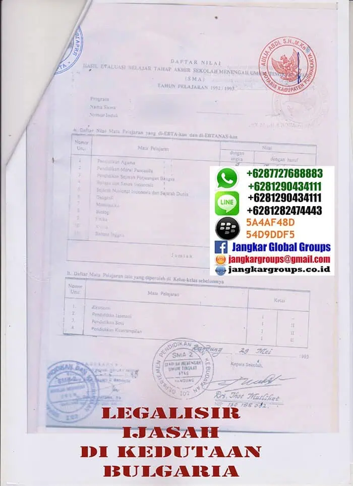 Legalisir ijazah di kedutaan bulgaria2