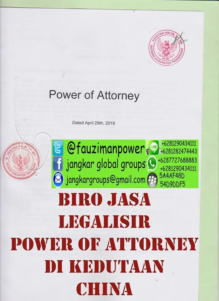 Legalisir power of attorney china2