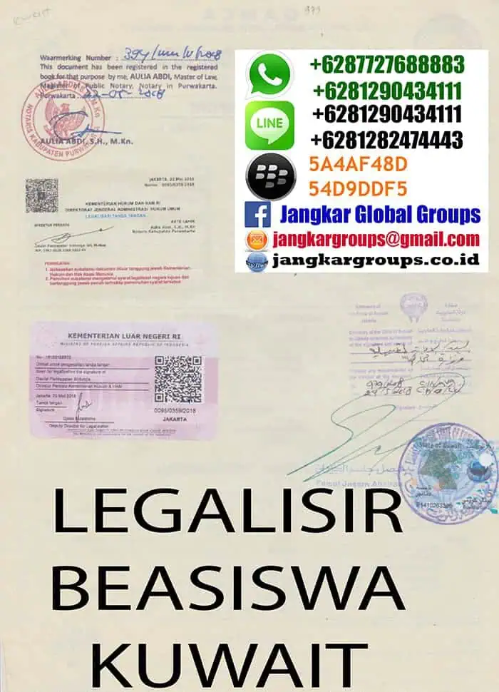 Legalisir Medical Gamca Beasiswa Kuwait