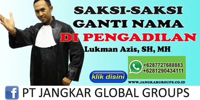 LUKMAN HAKIM SH MH SAKSI PENGADILAN