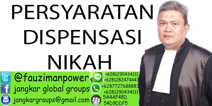 PERSYARATAN DISPENSASI NIKAH