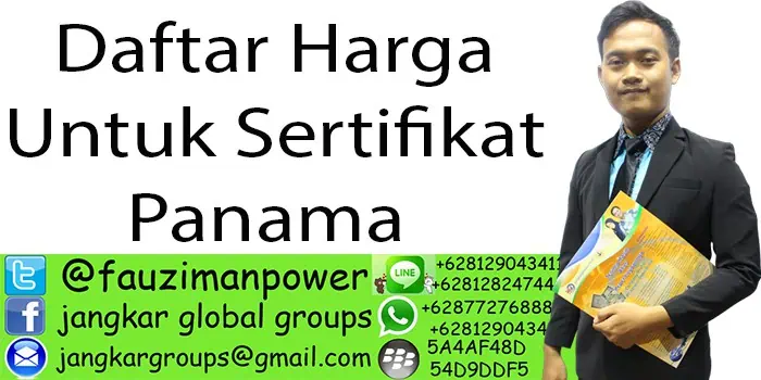 Daftar Harga Untuk Sertifikat Panama